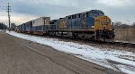 CSX 377 leads I018 solo.